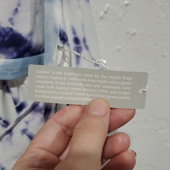 Victoria's Secret Supima Cotton Bra Tops Tie-Dye Halter Dress Size L - Picture 4 of 13